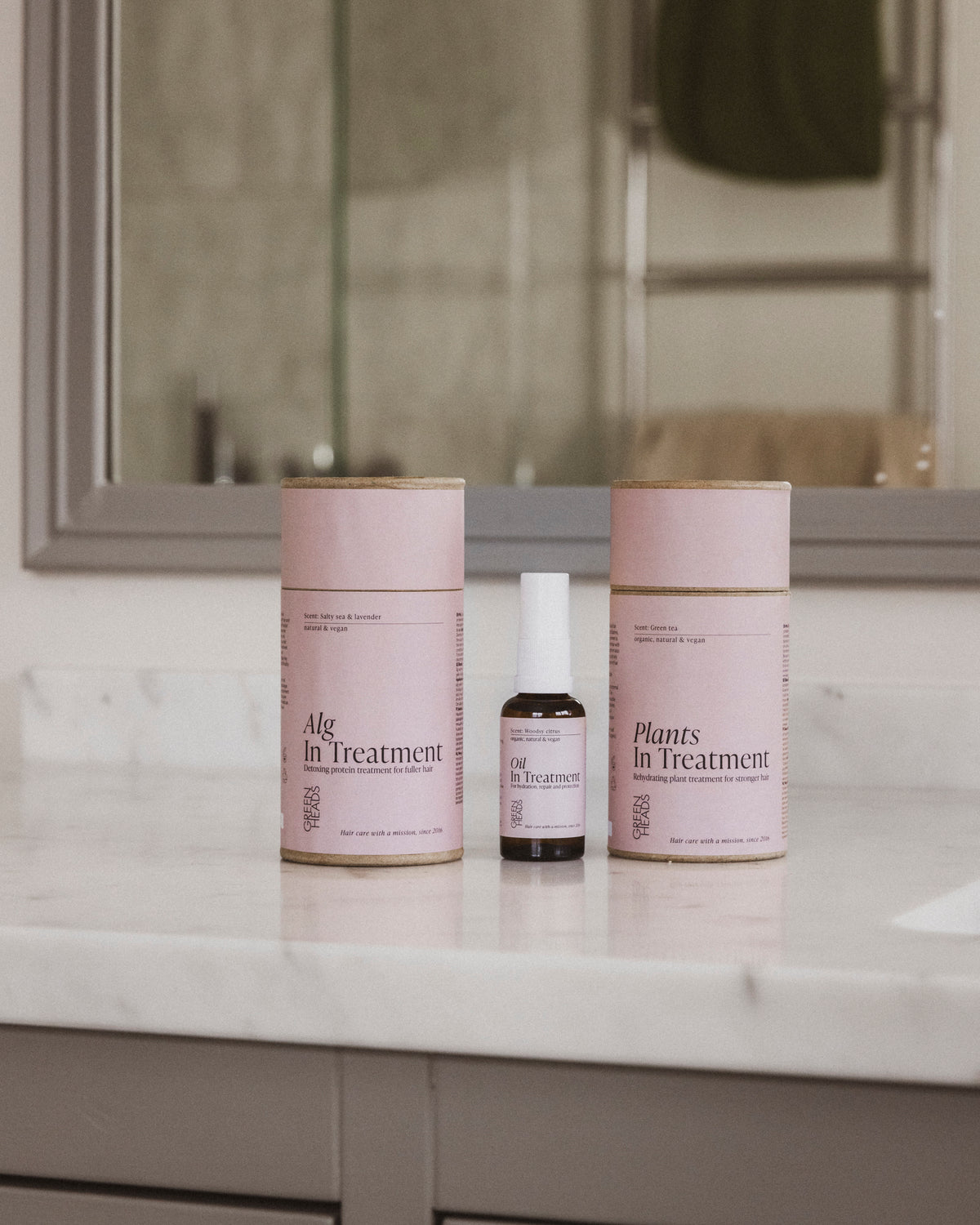 Green Heads Detoxkit - Alg In Treatment & Towel Wrap - Hårhandduk