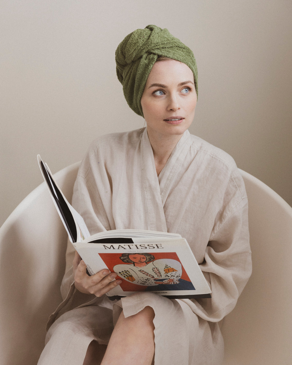 Green Heads Detoxkit - Alg In Treatment & Towel Wrap - Hårhandduk