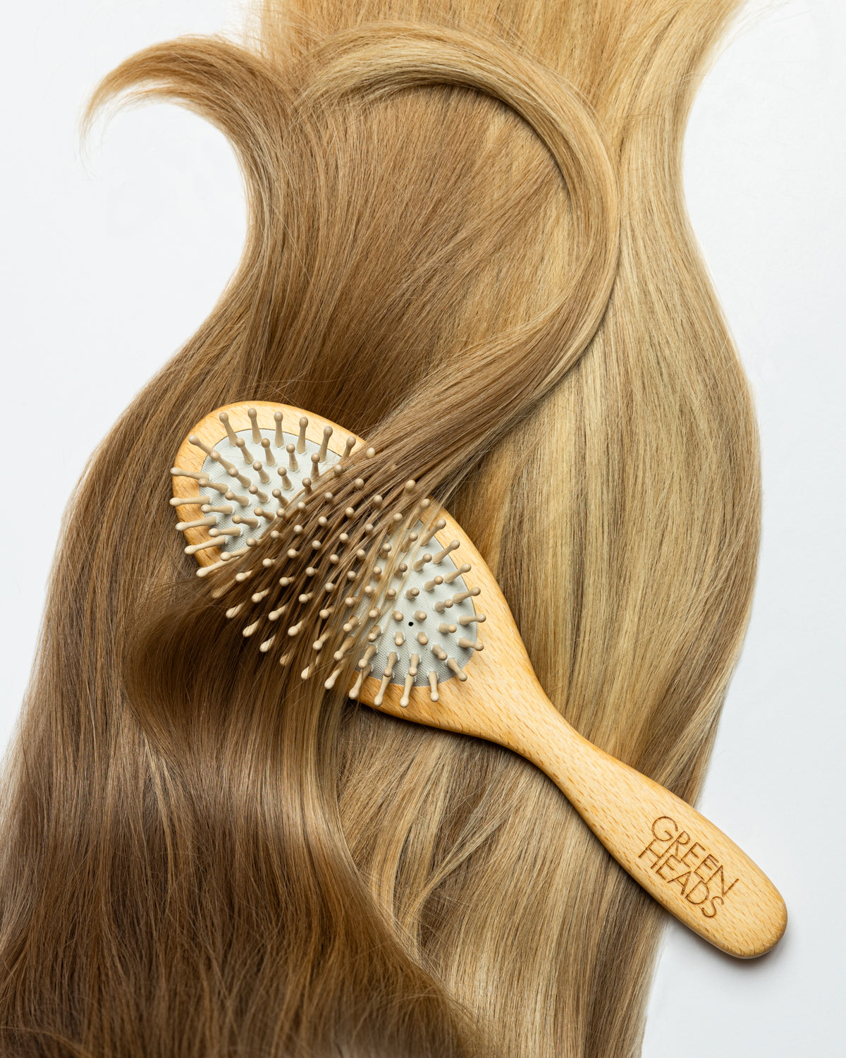 Green Heads Träpiggsborste - hårborste