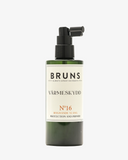 Bruns värmeskydd nummer 16 skyddar ditt hår mot föning och stylingverktyg upp till 230 grader. Grön sprayflaska med vit etikett.