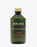 Bruns växaschampo 80a främjar en sund hårbotten och motverkar håravfall. Kommer i en grön flaska med skruvkork.