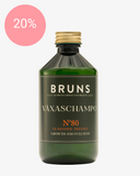 Bruns växaschampo 80a främjar en sund hårbotten och motverkar håravfall. Kommer i en grön flaska med skruvkork.